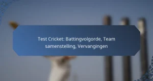 Test Cricket: Battingvolgorde, Team samenstelling, Vervangingen