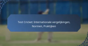 Test Cricket: Internationale vergelijkingen, Normen, Praktijken