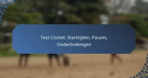 Test Cricket: Starttijden, Pauzes, Onderbrekingen