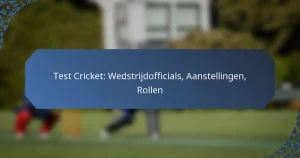 Test Cricket: Wedstrijdofficials, Aanstellingen, Rollen