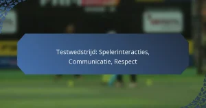 Testwedstrijd: Spelerinteracties, Communicatie, Respect